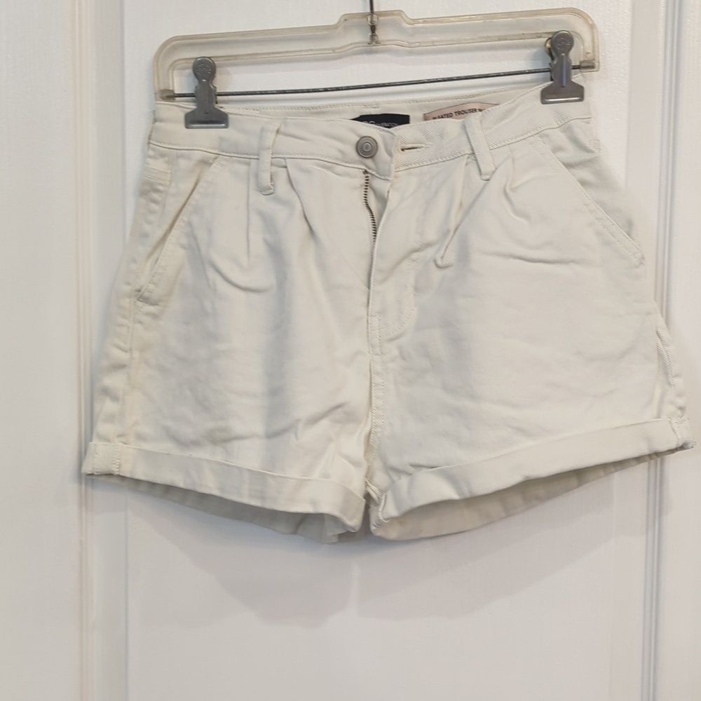 White Denim Shorts